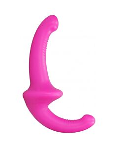 Dildo con arnés sin sujección silicona - rosa