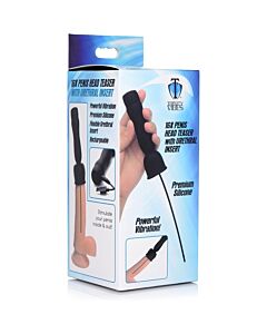 Tête de pénis 16x avec cathéter urétral - noir