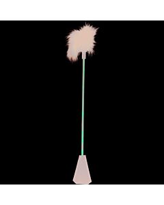 fouet en cuir avec des plumes