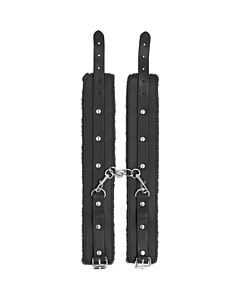 Ouch plush esposas para el tobillo de felpa negro