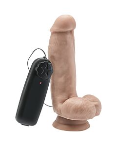 Pene vibrador con testiculos 15cm