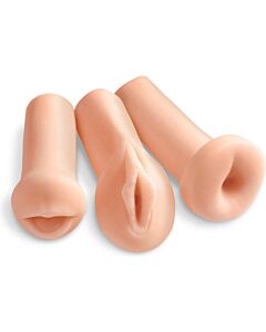 Triple Plaisir - Kit Masturbateurs Réalistes