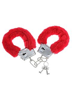 Menottes Peluche Rouge Séduction