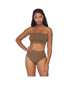 Ensemble microfibre opaque - caramel