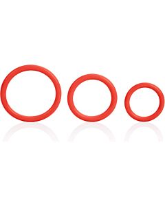 Anneau Triple Rouge Feu