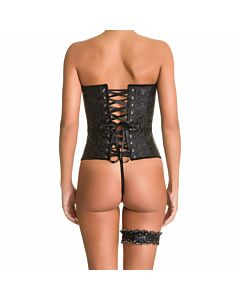 Corset noir Carol