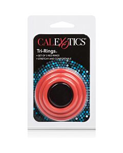 Anneau Triple Rouge Feu