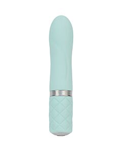 Flirty vibrador con cristal - turquesa