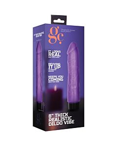 Gc pene vibrador thick realístico 20cm - morado
