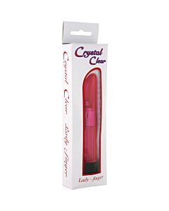 Cristal vibrateur clair dame rouge