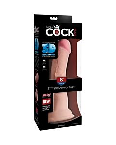 King cock - pene realístico triple densidad 24x8cm