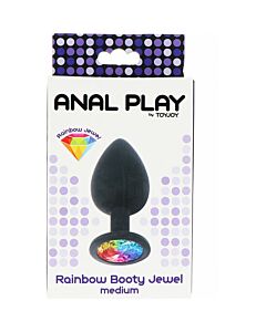 Rainbow Booty Jewel Mediano - Noir