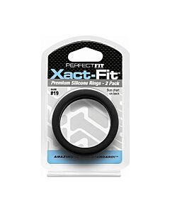 Anneaux Xact-Fit - Pack Double - Noir