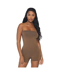 Body en microfibre opaque - caramel