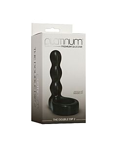 The double dip 2 plug / dildo negro