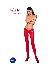 Bas et collants Rouge Passion 3/4 - Séduction 60 Den