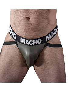 Jock en cuir gris beige MachoX
