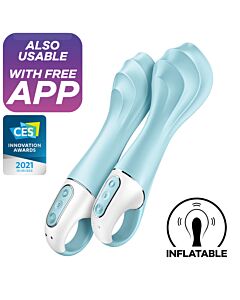 Vibromasseur Gonflable Satisfyer Air Pump Point G Bleu