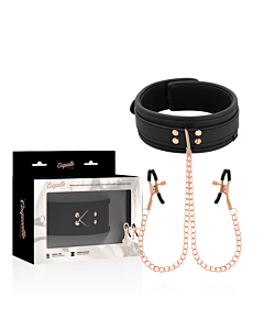 Collier Coquette en Néoprène avec Pinces