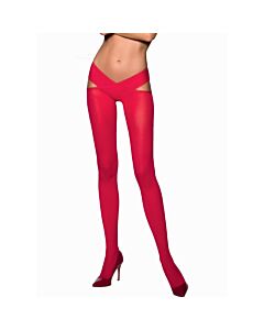 Bas et collants Rouge Passion 3/4 - Séduction 60 Den