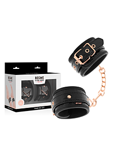 Menottes en néoprène chevillières noires