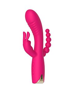 Trivibra - Vibromasseur Triple en Silicone