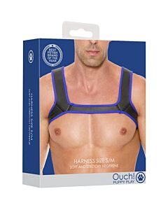 Harnais en néoprène bleu PuppyFlex