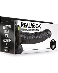 VibroHueco RealRock - 7/18 cm - Noir