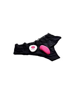 Playful braguitas con bala vibradora 10x con mando - rosa