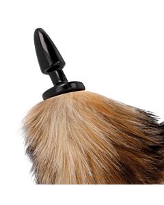 Bouche Obscure en Silicone Queue Naturelle 10cm