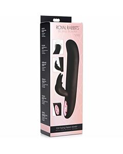 Vibromasseur rabbit flexible Vibrador 10x - noir