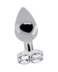 Lucky diamond plug 9,5cm - plata