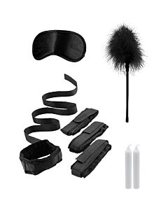 Kit bondage restricciones para la cama - negro