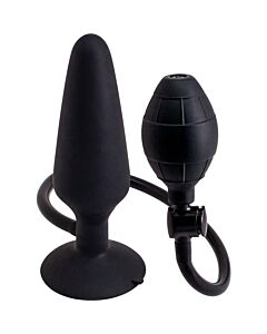 Plug anal Hinchable L - Negro
