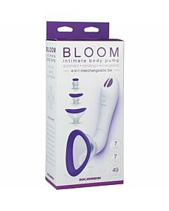 Bloom - Ventouse Clit & Nipple / Violet, Blanc