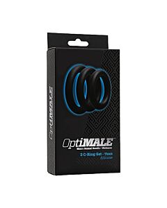 Kit Triple Anneau Noir