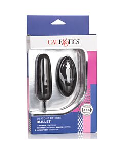 Huevo vibrador de silicona con mando negro