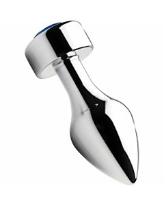 Bouchon en aluminium avec gemme bleue - moyen