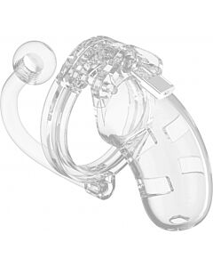 Jaula masculina con plug 9cm - transparente