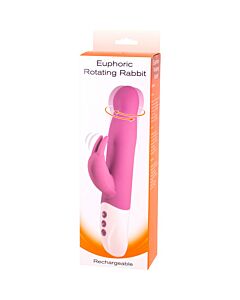 Euphoric vibrador conejito con rotación - morado
