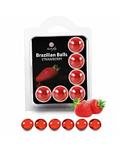 Ensemble de Boules Brésiliennes à la Fraise