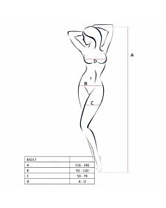 Passion woman bs017 bodystocking blanco talla unica