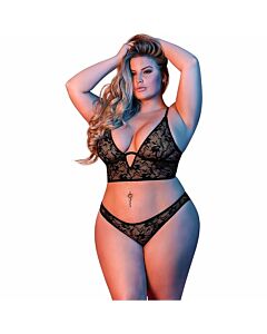 Brassière à bretelles réglables - noir