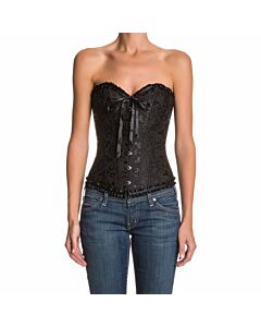 Corset Fleur Noir