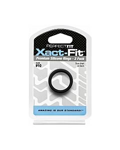 Pack Xact-fit: Anneaux en Silicone Noir