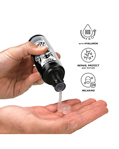 Base de reparación anal Black Hole con agua relajante y ácido hialurónico 100 ml.