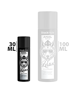 Base de Réparation Anale Black Hole à l'Eau Relax avec Hyaluron 30 ml