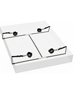 Attaches de lit noir