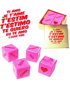 Dés Rose "Amour Linguistique