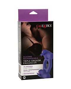 Anneau Triple Orgasme - Silicone Rechargeable